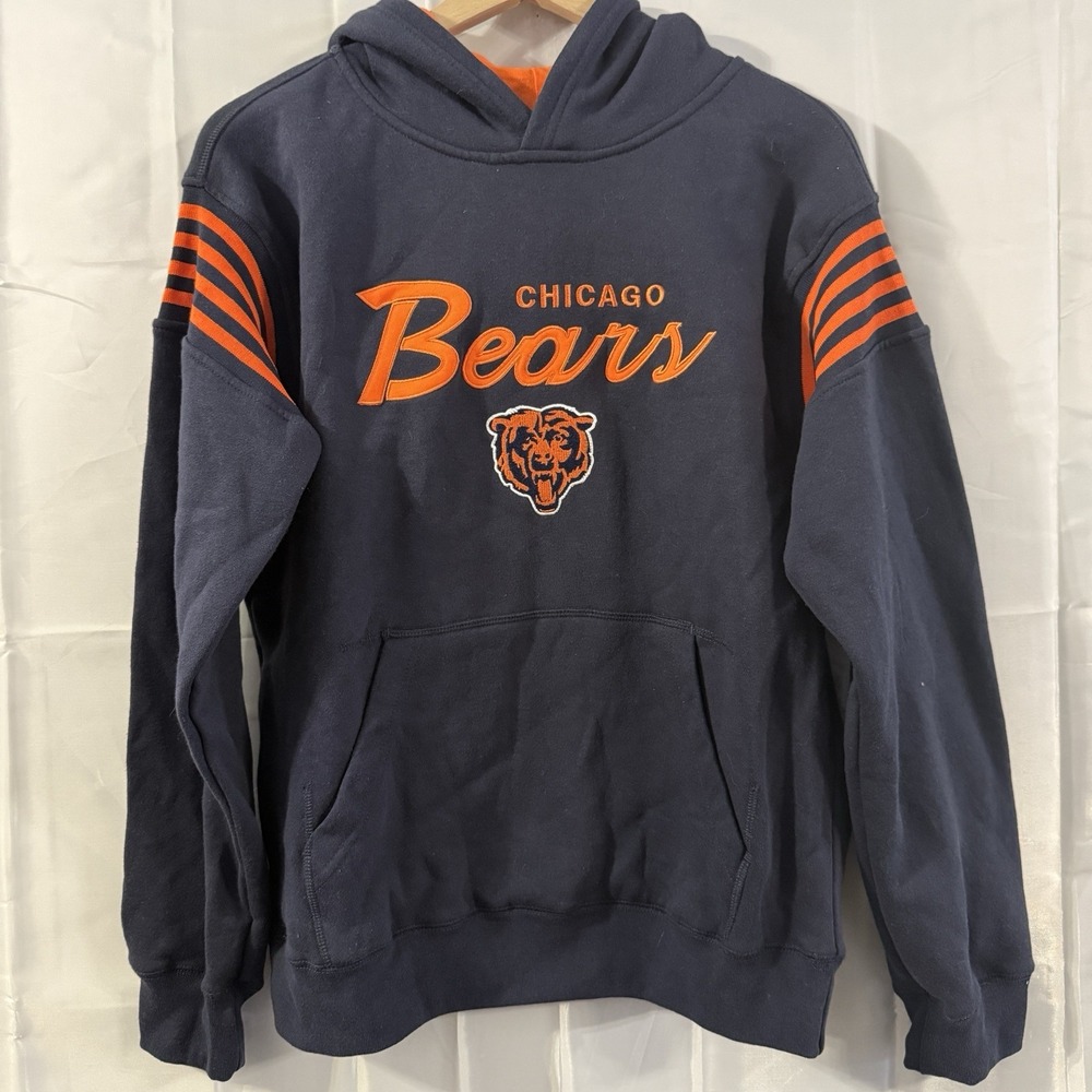Chicago Bears NFL Football Hoodie Pullover Sweatshirt Youth XL 18/20‎ Womens M
